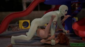 Sad Clown's Cock. 3D porn horror